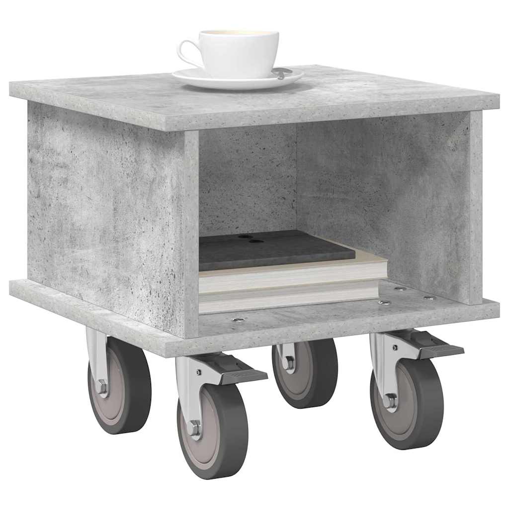 TV-Ständer Beton Grau 37 x 35 x 35 cm Holzwerkstoff