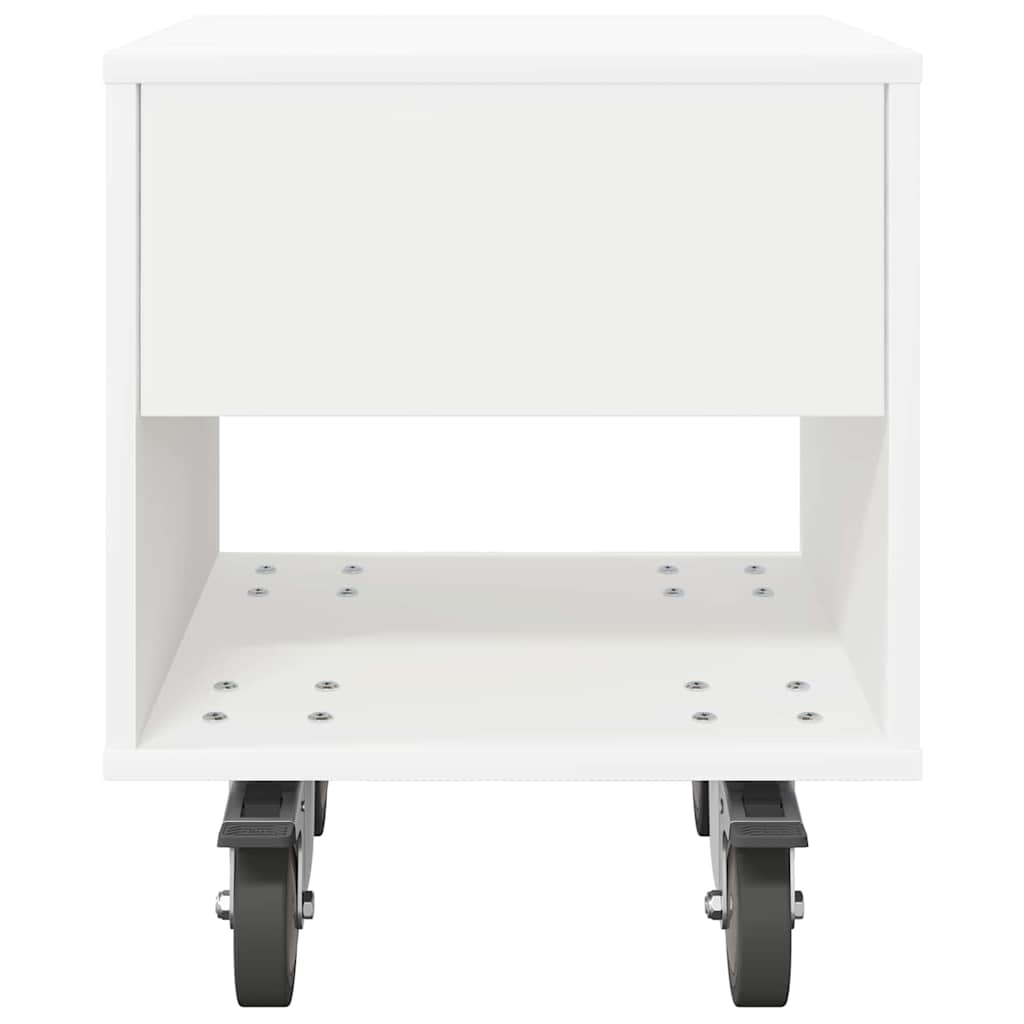 Nachttisch 2 pcs Weiß 40,5 x 40 x 48 cm Holzwerkstoff