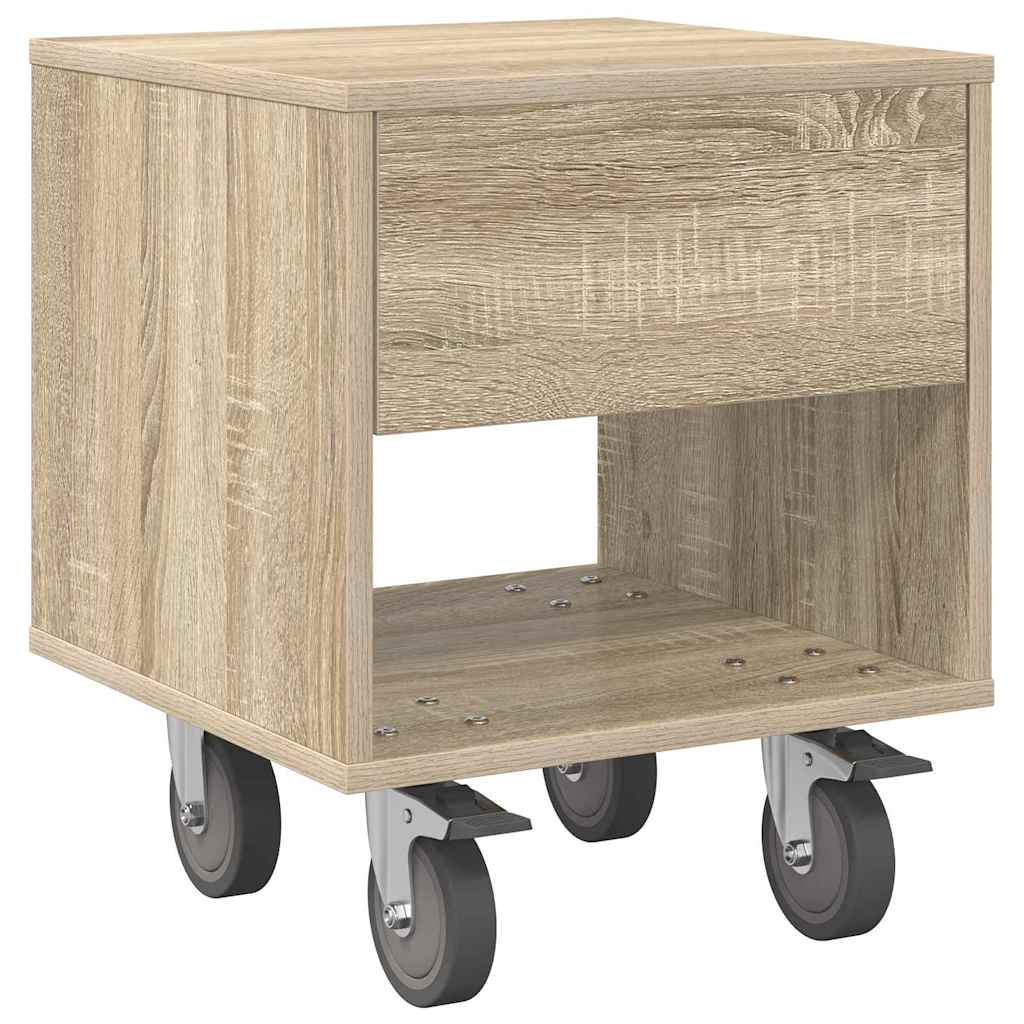 Nachttisch 2 pcs Sonoma-Eiche 40,5 x 40 x 48 cm Holzwerkstoff