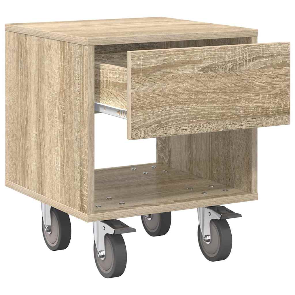 Nachttisch 2 pcs Sonoma-Eiche 40,5 x 40 x 48 cm Holzwerkstoff