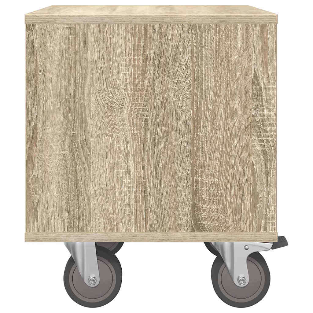 Nachttisch 2 pcs Sonoma-Eiche 40,5 x 40 x 48 cm Holzwerkstoff