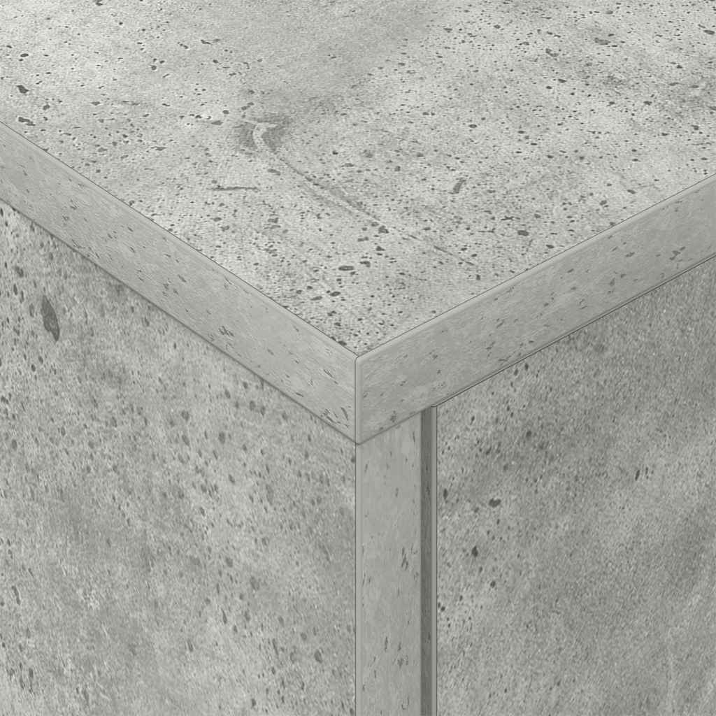 Nachttisch 2 pcs Beton Grau 40,5 x 40 x 48 cm Holzwerkstoff