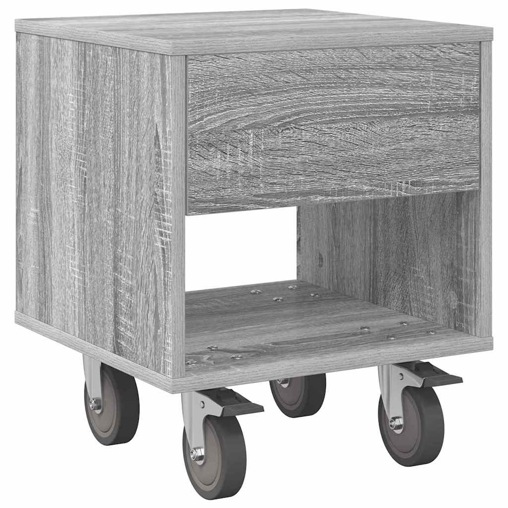 Nachttisch Graues Sonoma 40,5 x 40 x 48 cm Holzwerkstoff