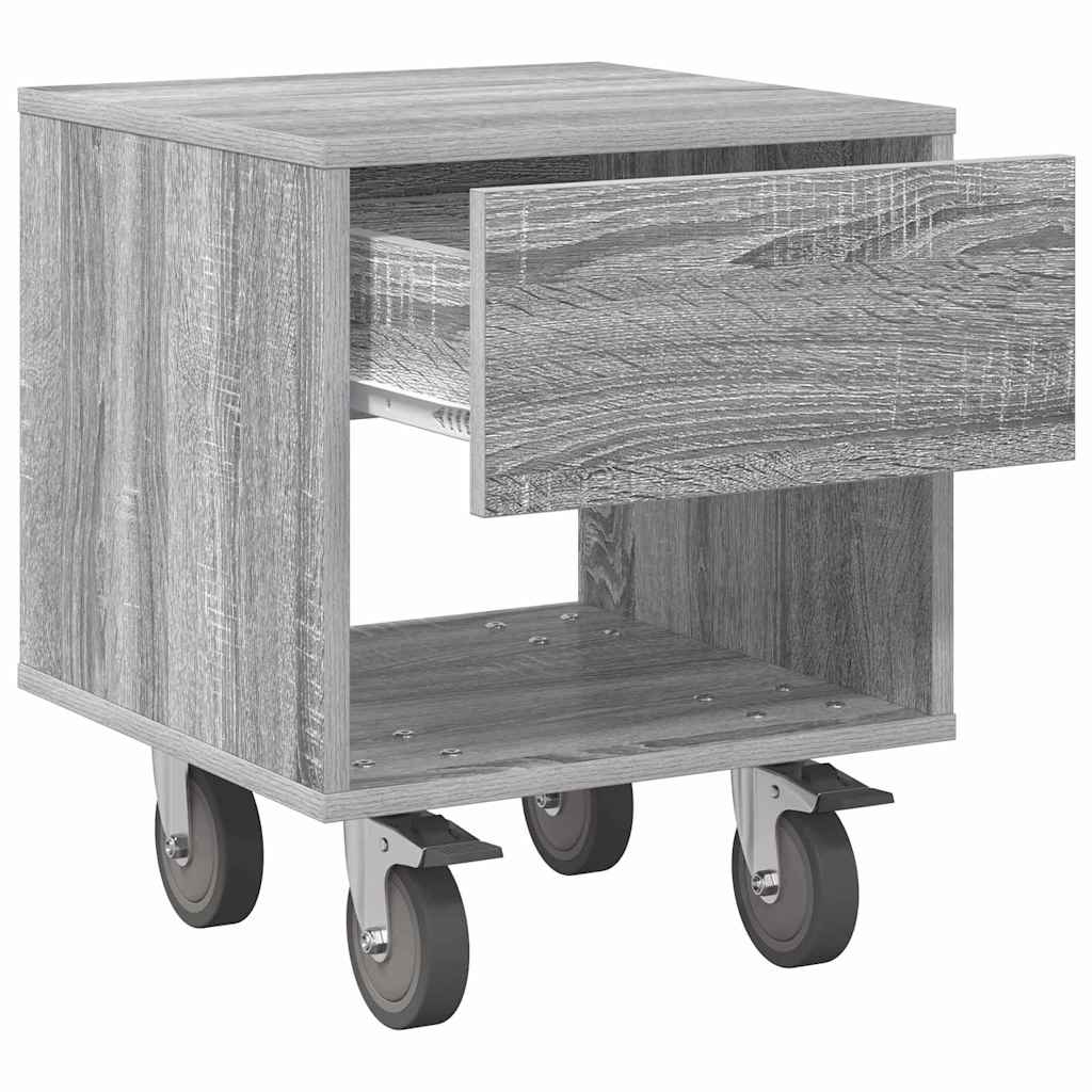 Nachttisch Graues Sonoma 40,5 x 40 x 48 cm Holzwerkstoff