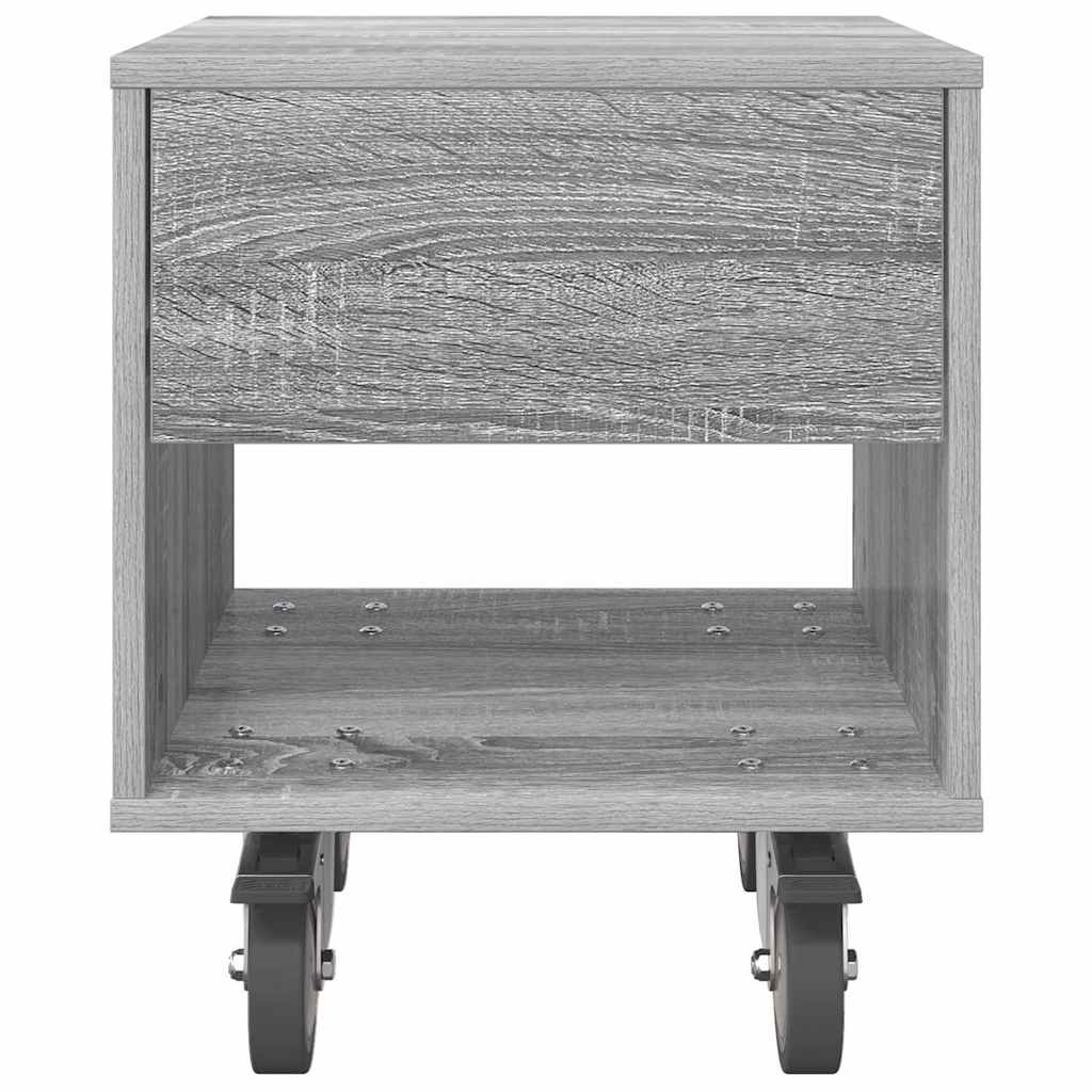 Nachttisch Graues Sonoma 40,5 x 40 x 48 cm Holzwerkstoff