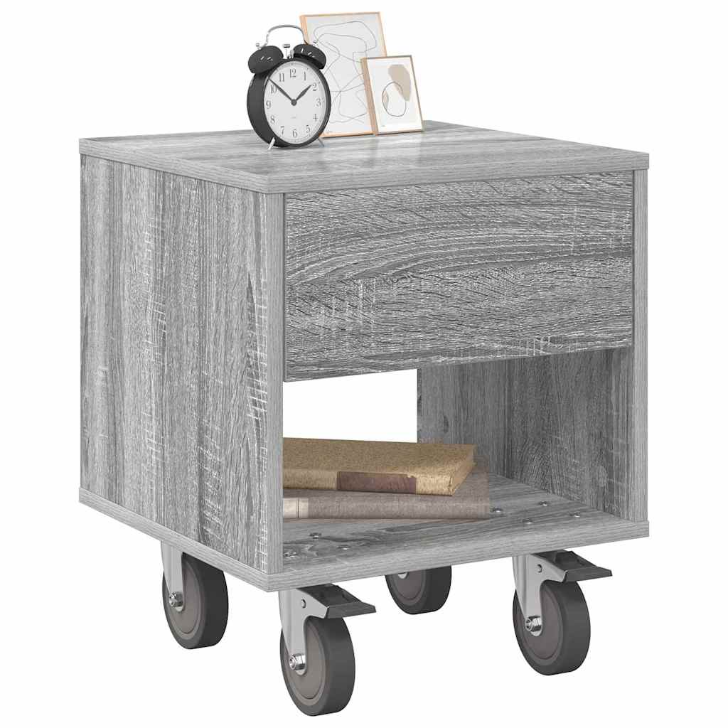 Nachttisch Graues Sonoma 40,5 x 40 x 48 cm Holzwerkstoff