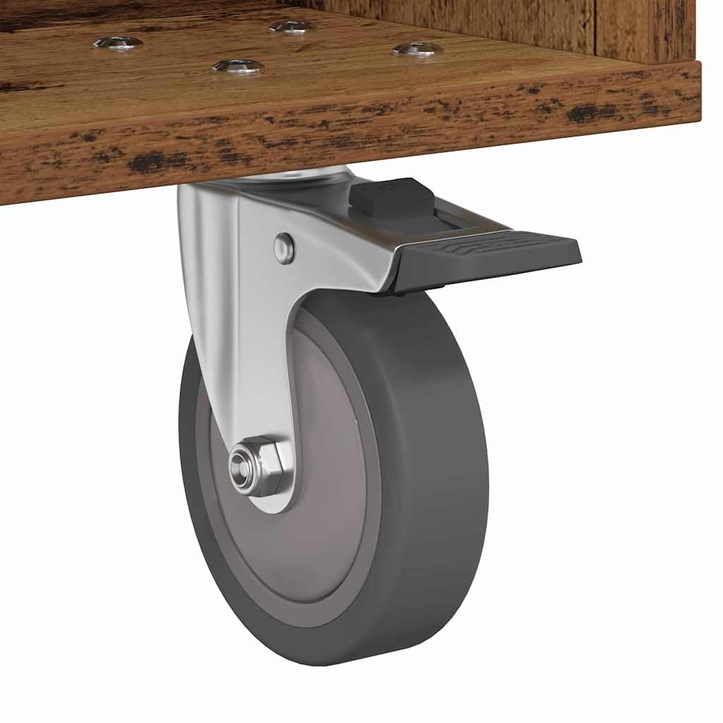 Nachttisch 2 pcs Altholz 40,5 x 40 x 48 cm Holzwerkstoff