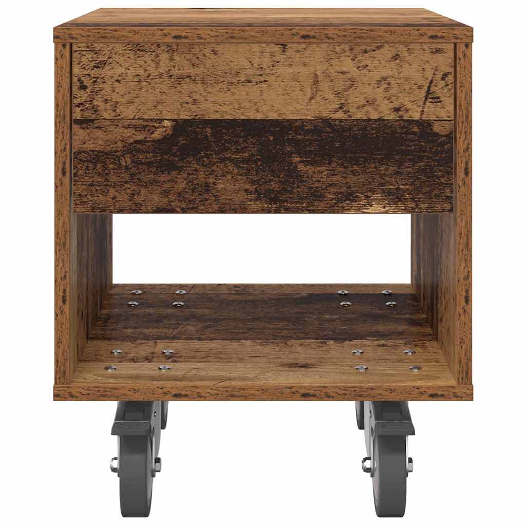 Nachttisch 2 pcs Altholz 40,5 x 40 x 48 cm Holzwerkstoff