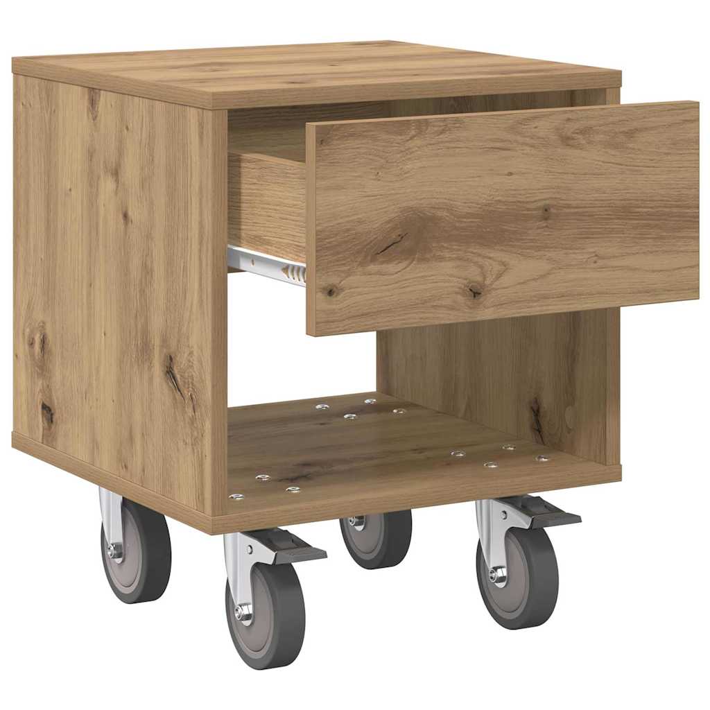Nachttisch 2 pcs Artisan-Eiche 40,5 x 40 x 48 cm Holzwerkstoff
