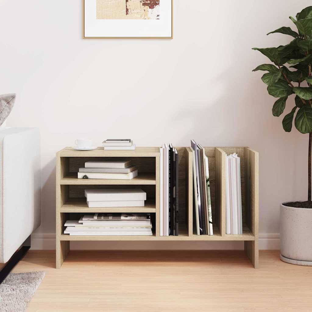 Schallplattenschrank mit Regal Sonoma-Eiche 78,5 x 35 x 45 cm