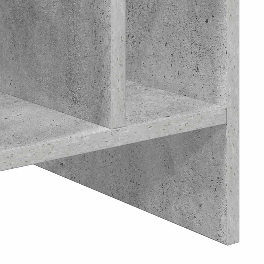 Schallplattenschrank Beton Grau 78,5 x 35 x 45 cm Holzwerkstoff