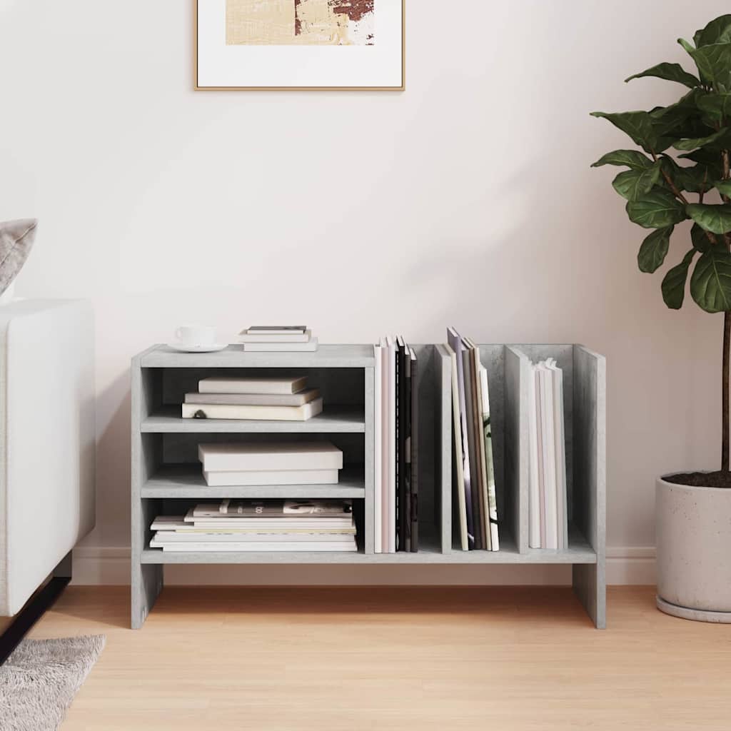 Schallplattenschrank Beton Grau 78,5 x 35 x 45 cm Holzwerkstoff