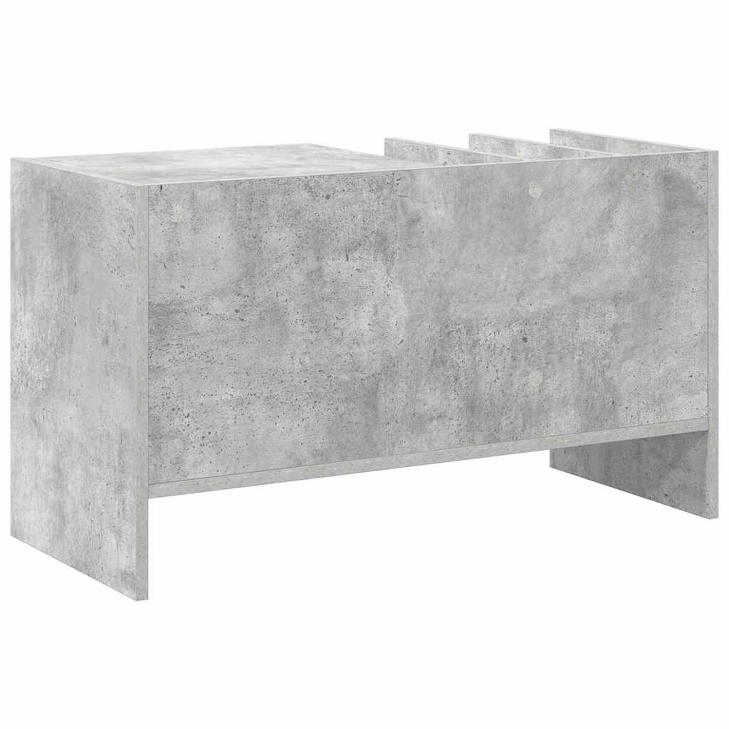 Schallplattenschrank Beton Grau 78,5 x 35 x 45 cm Holzwerkstoff