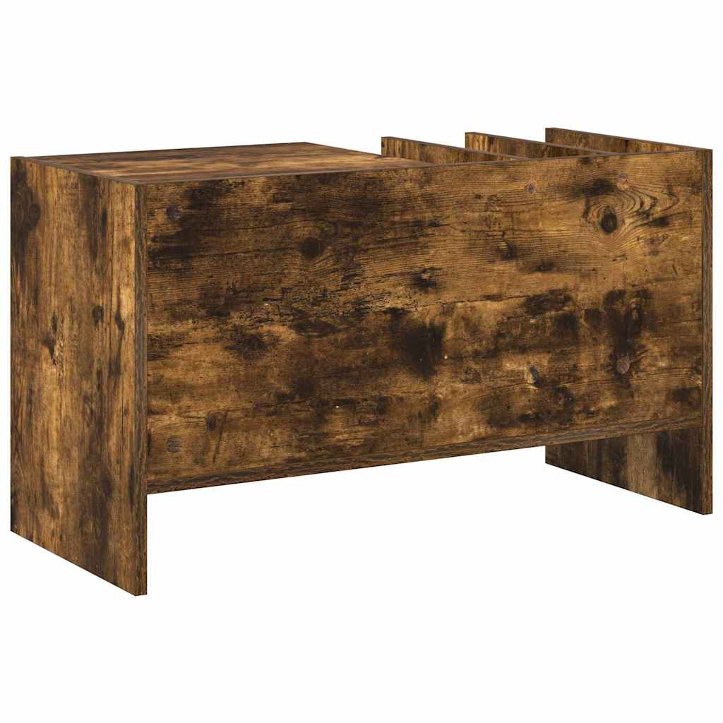 Schallplattenschrank Geräucherte Eiche 78,5 x 35 x 45 cm