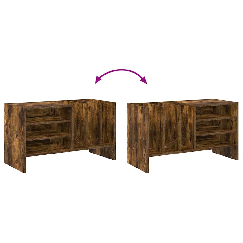 Schallplattenschrank Geräucherte Eiche 78,5 x 35 x 45 cm