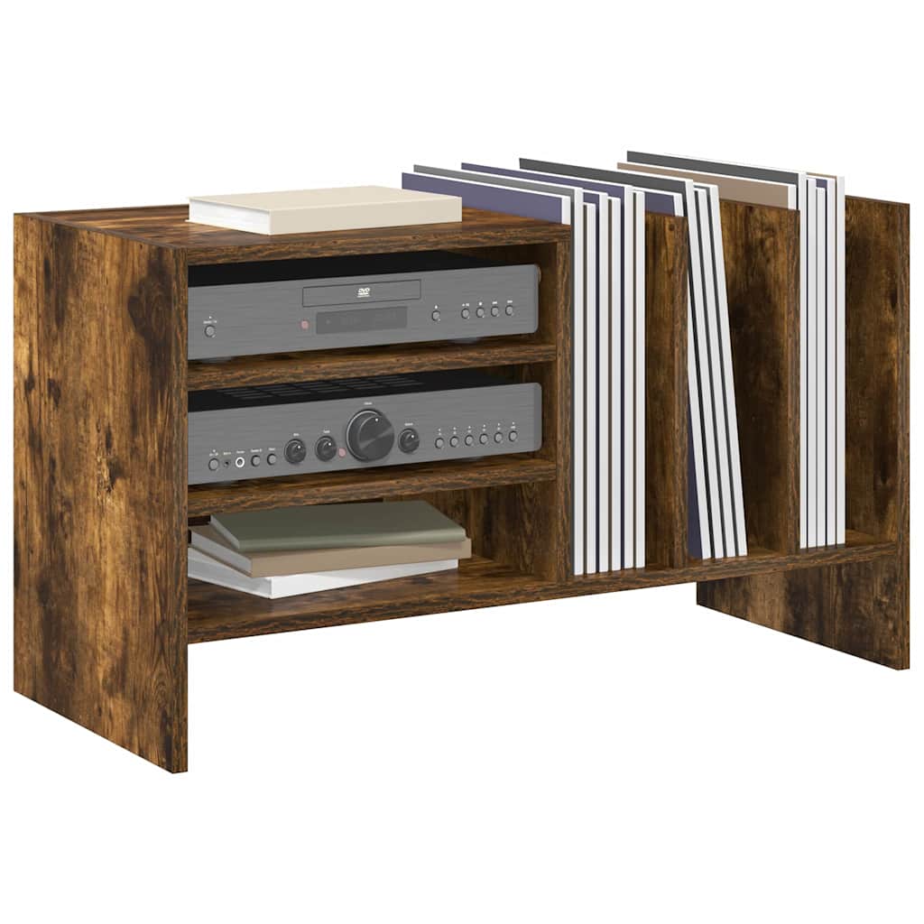 Schallplattenschrank Geräucherte Eiche 78,5 x 35 x 45 cm
