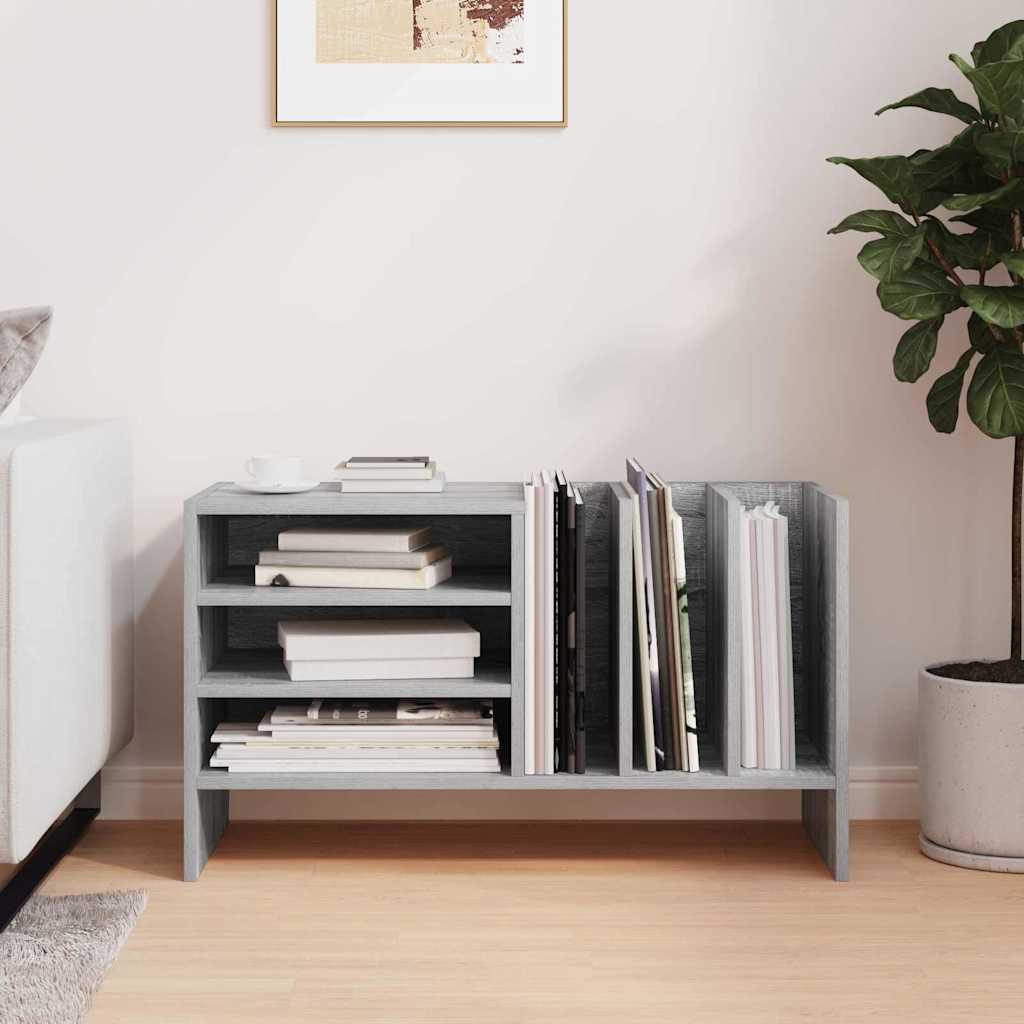 Schallplattenschrank mit Regal Graues Sonoma 78,5 x 35 x 45 cm