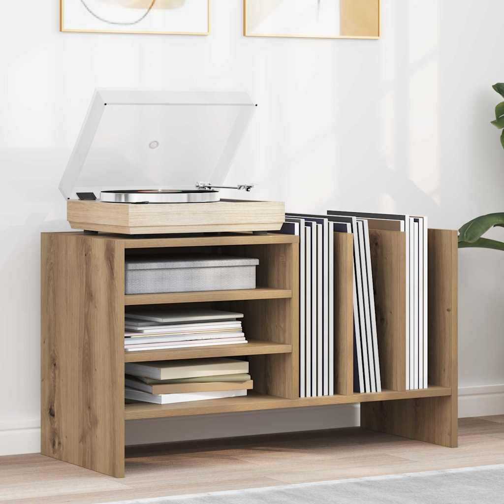 Schallplattenschrank mit Regal Artisan-Eiche 78,5 x 35 x 45 cm