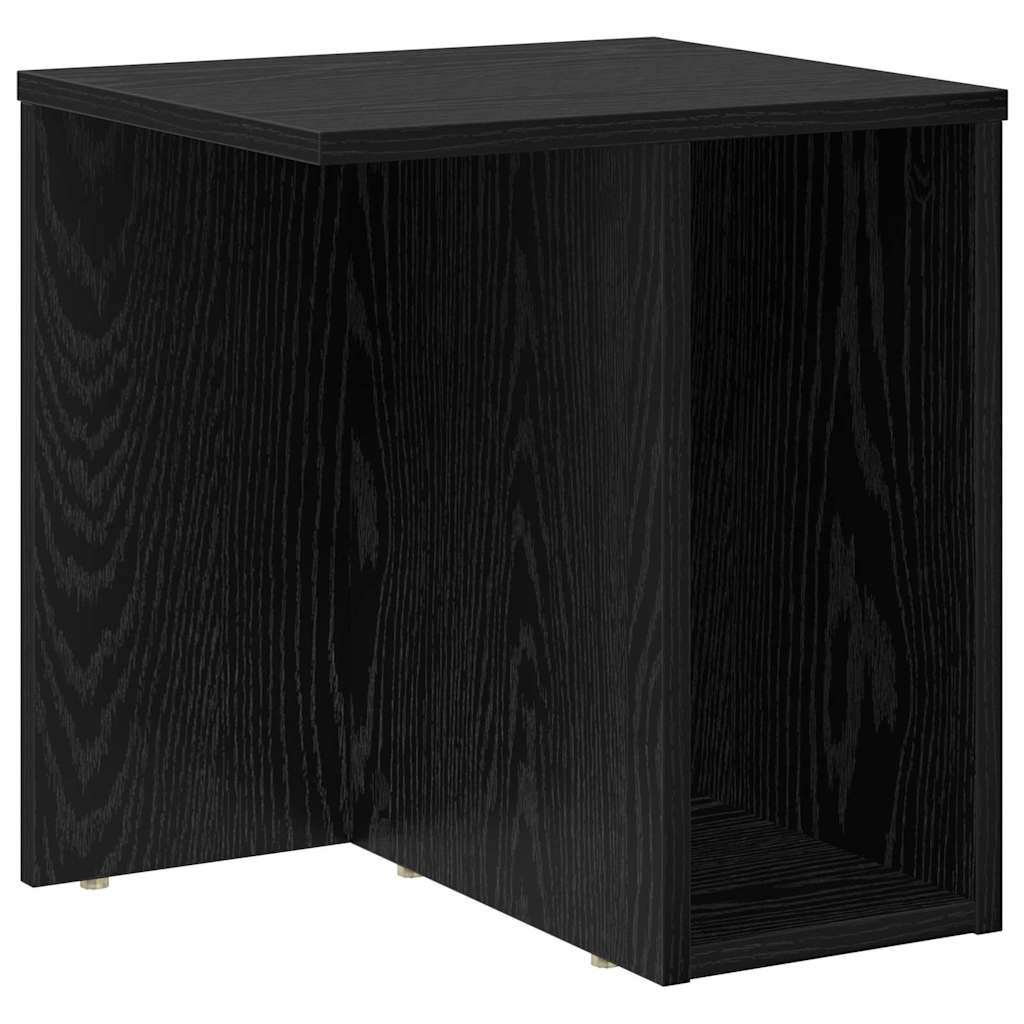Beistelltisch Schwarz Eichen-Optik 37 x 32 x 40 cm