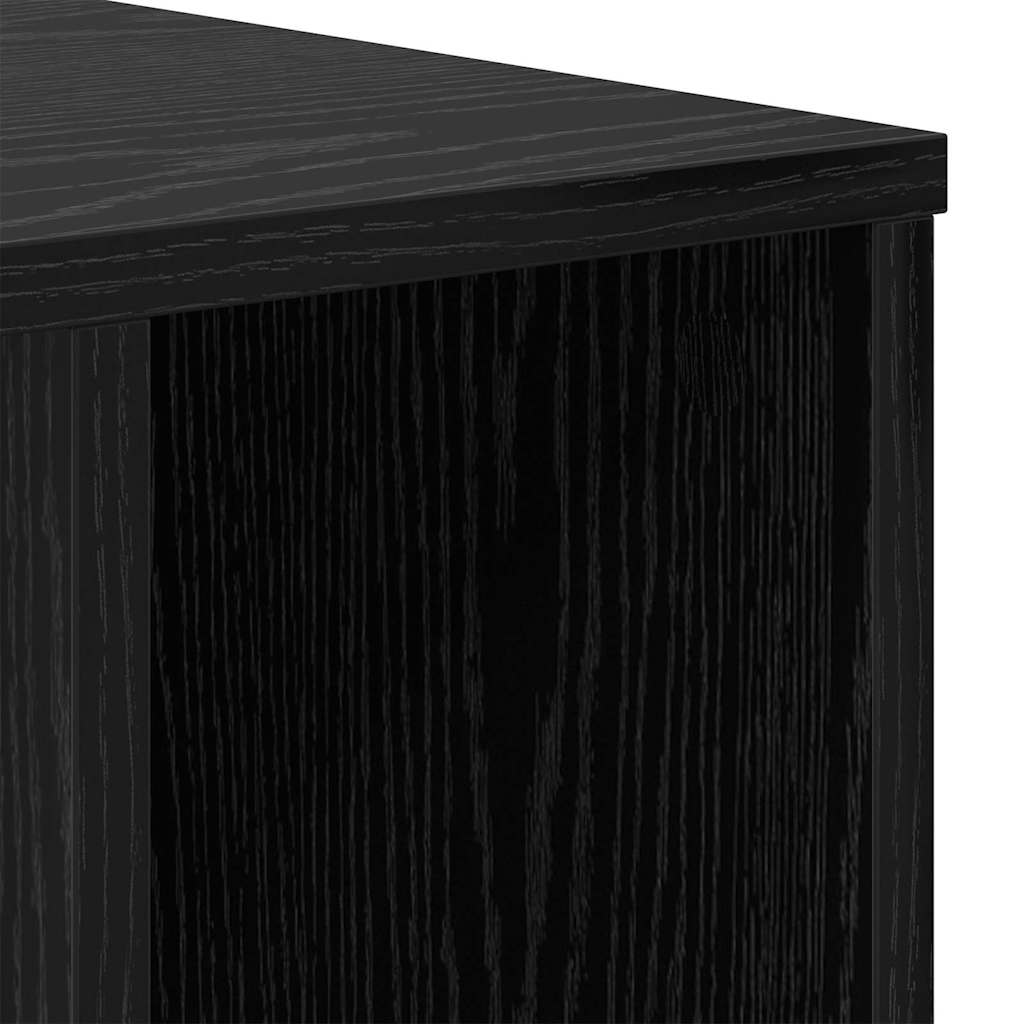 Beistelltisch 2 pcs Schwarz Eichen-Optik 37 x 32 x 40 cm