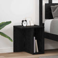 Beistelltisch 2 pcs Schwarz Eichen-Optik 37 x 32 x 40 cm