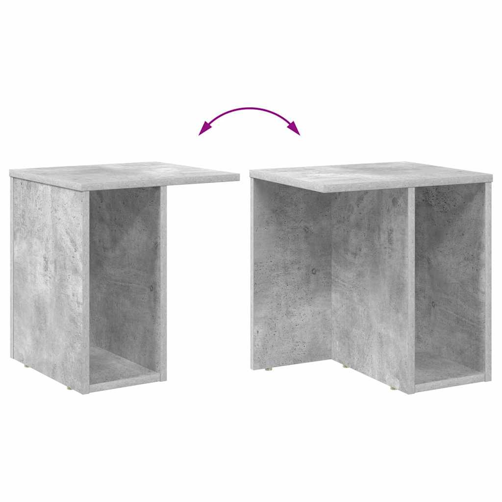 Beistelltisch Beton Grau 37 x 32 x 40 cm Holzwerkstoff