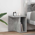Beistelltisch 2 pcs Beton Grau 37 x 32 x 40 cm Holzwerkstoff