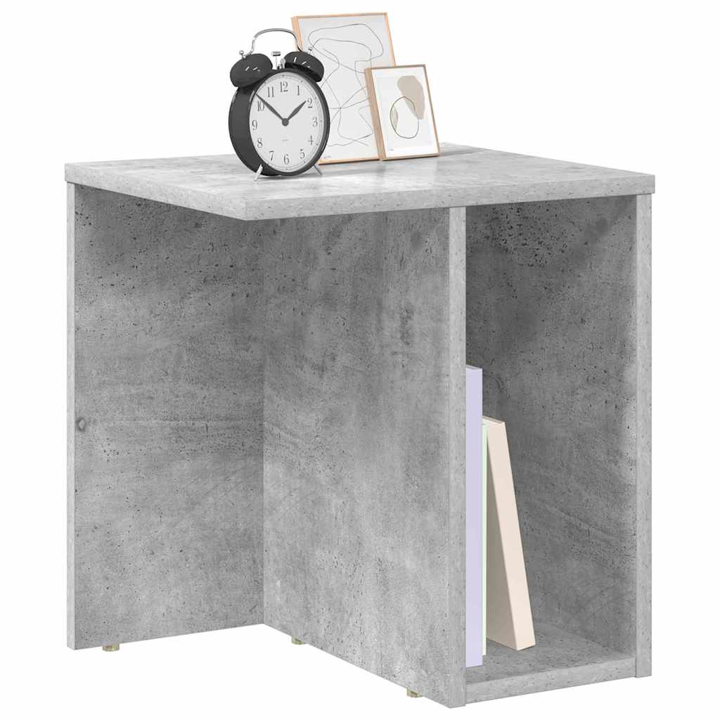 Beistelltisch 2 pcs Beton Grau 37 x 32 x 40 cm Holzwerkstoff