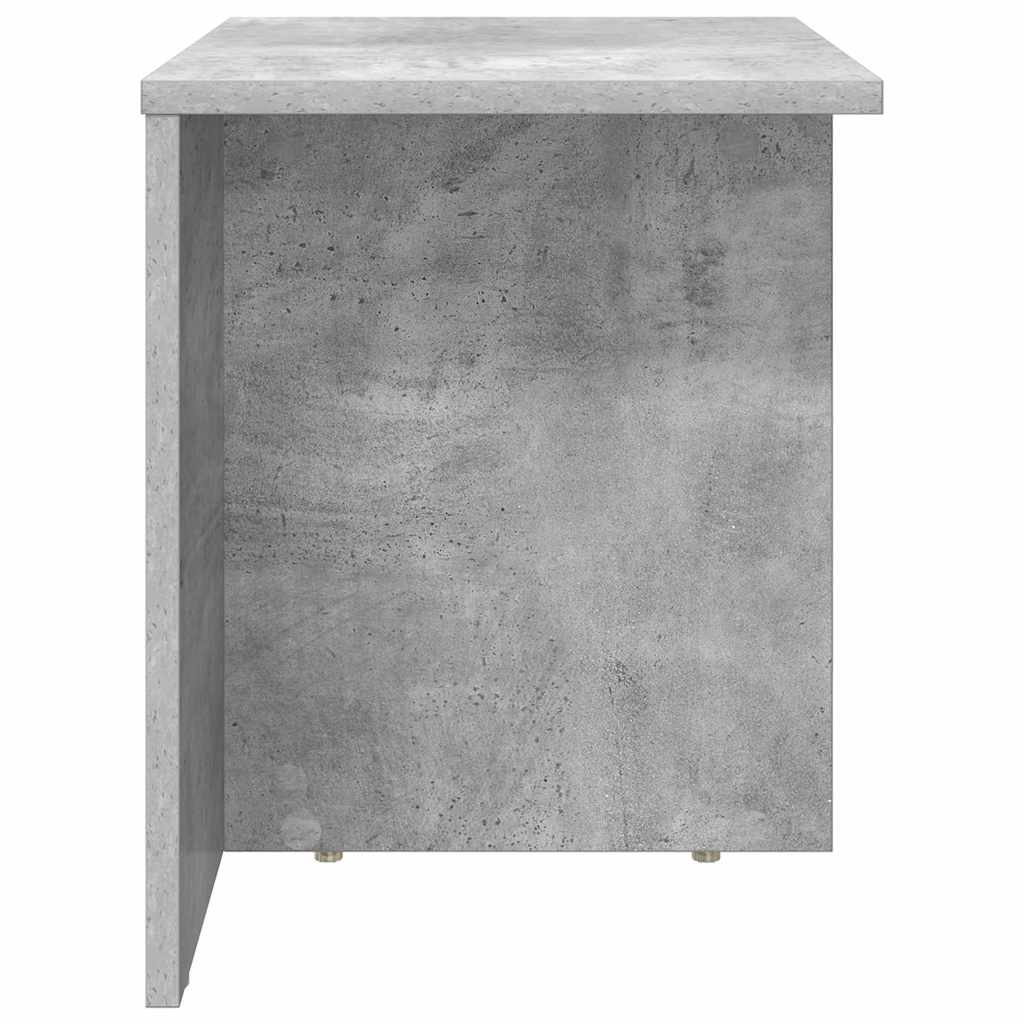 Beistelltisch 2 pcs Beton Grau 37 x 32 x 40 cm Holzwerkstoff