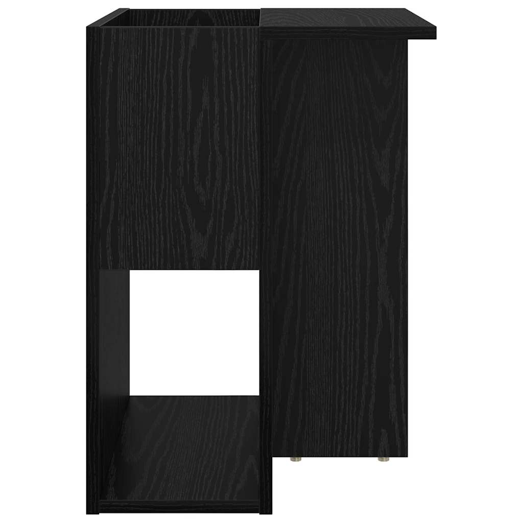 Beistelltisch Schwarz Eichen-Optik 35 x 40 x 55 cm
