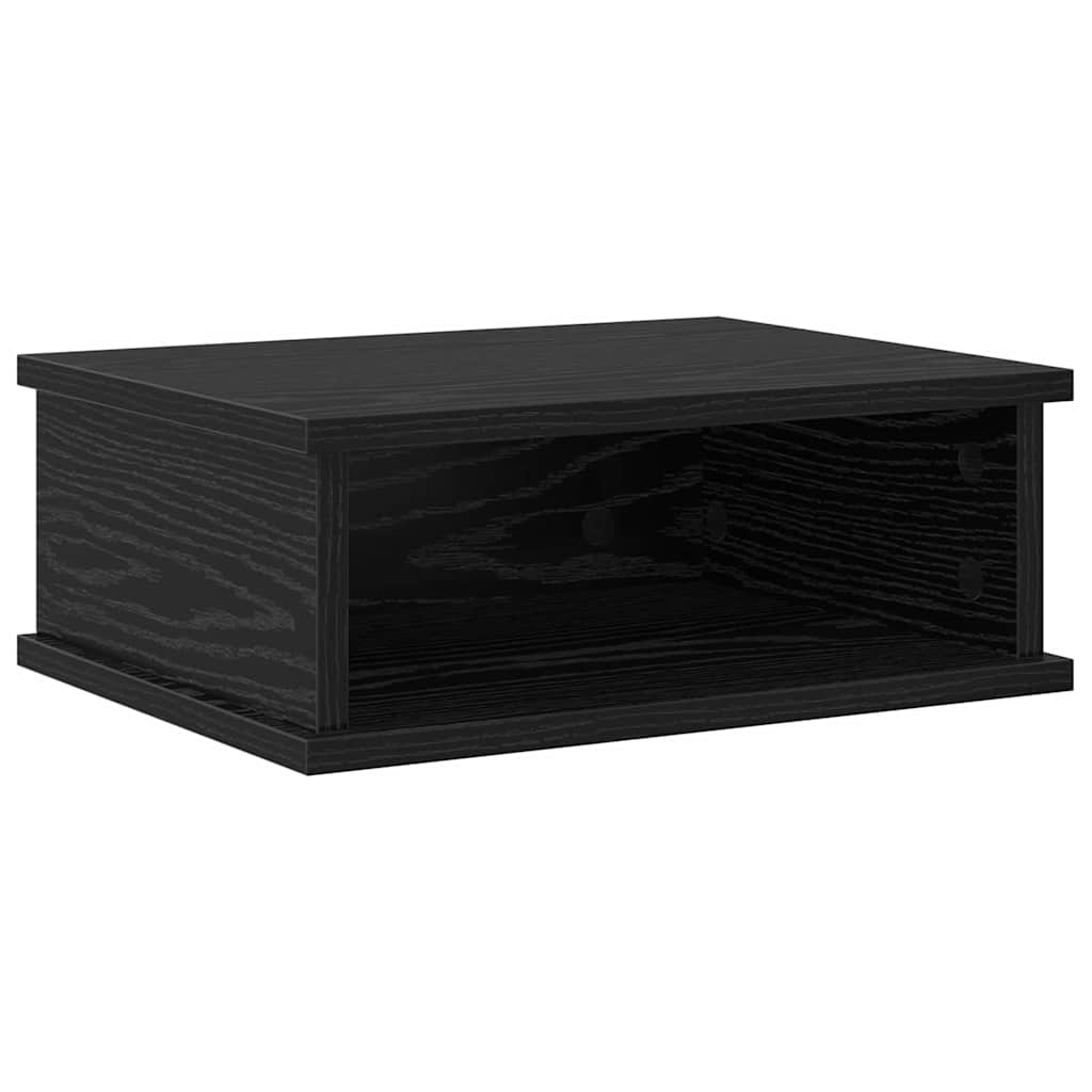 Nachttisch Schwarz Eichen-Optik 40 x 31 x 15 cm Holzwerkstoff