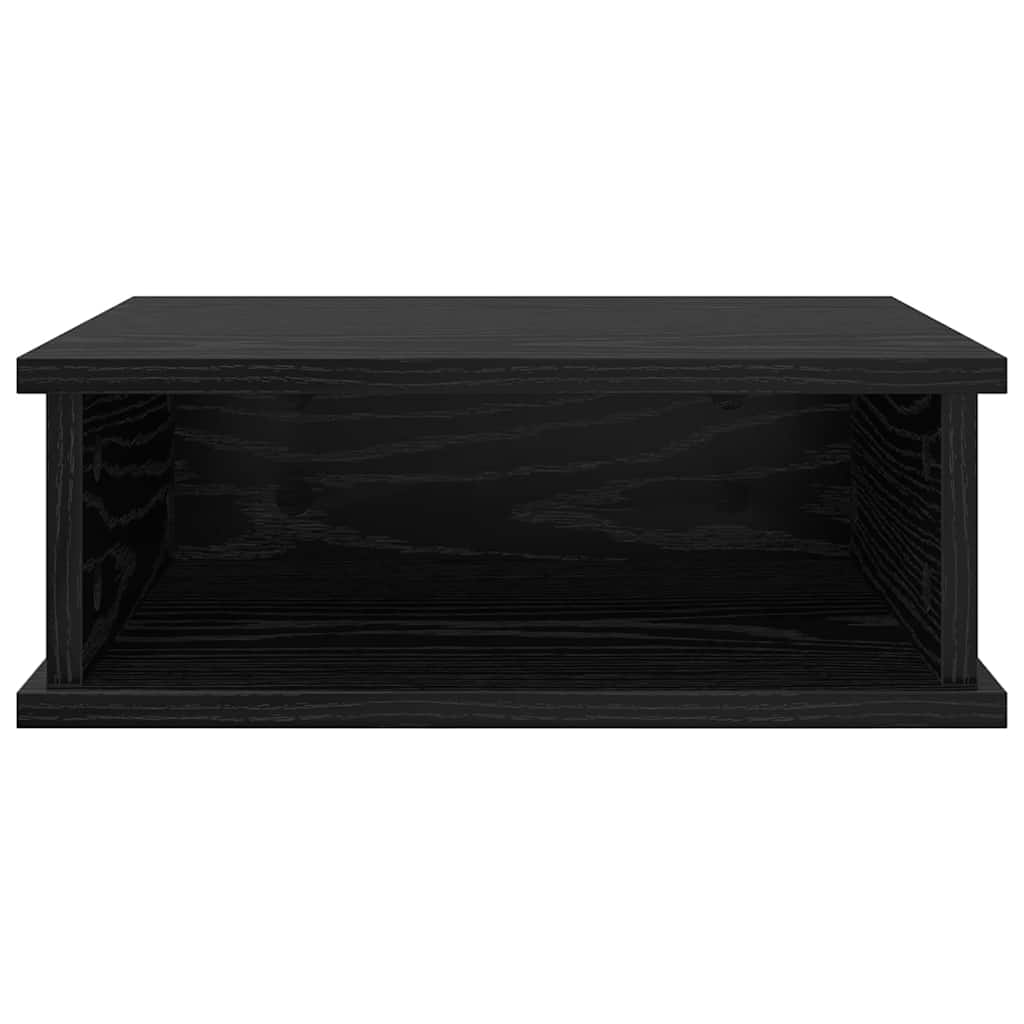 Nachttisch Schwarz Eichen-Optik 40 x 31 x 15 cm Holzwerkstoff