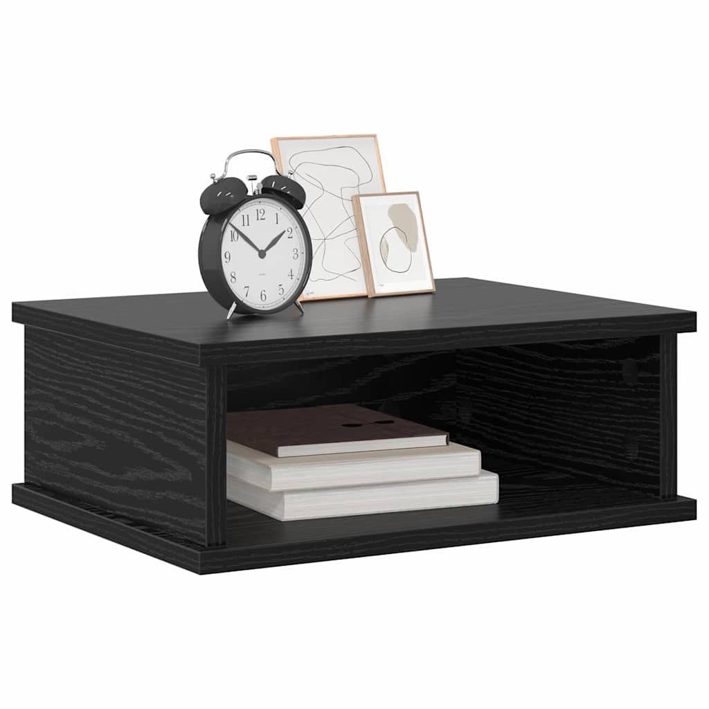 Nachttisch Schwarz Eichen-Optik 40 x 31 x 15 cm Holzwerkstoff