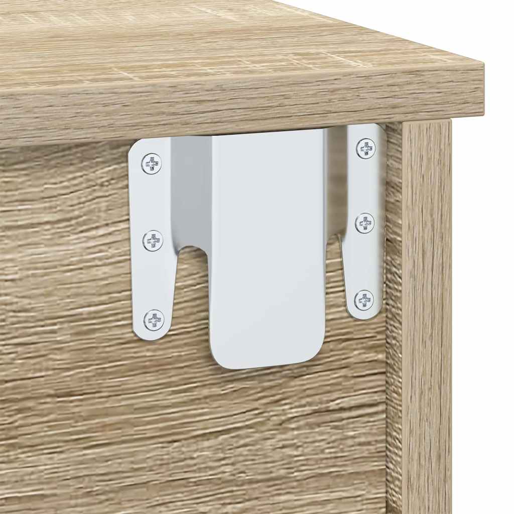 Nachttisch 2 pcs Sonoma-Eiche 40 x 31 x 15 cm Holzwerkstoff
