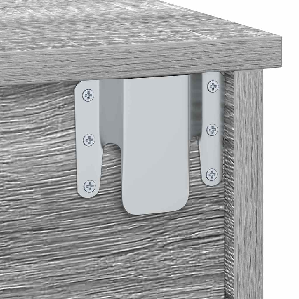 Nachttisch 2 pcs Graues Sonoma 40 x 31 x 15 cm Holzwerkstoff