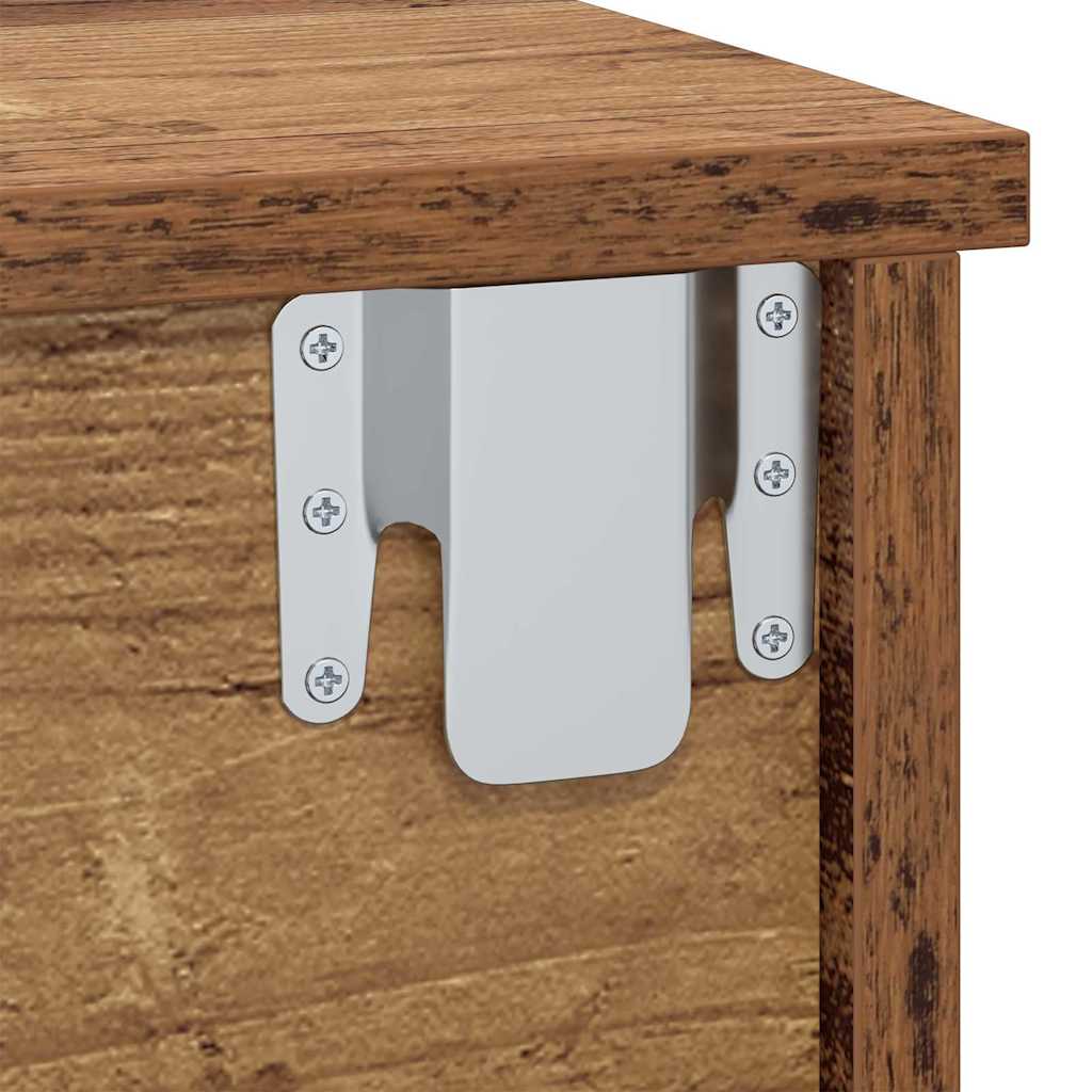 Nachttisch 2 pcs Altholz 40 x 31 x 15 cm Holzwerkstoff