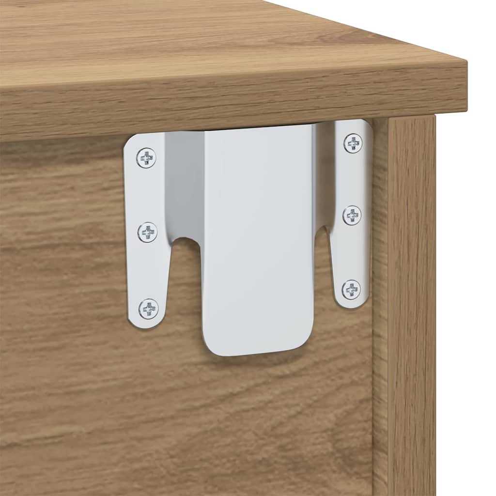 Nachttisch 2 pcs Artisan-Eiche 40 x 31 x 15 cm Holzwerkstoff