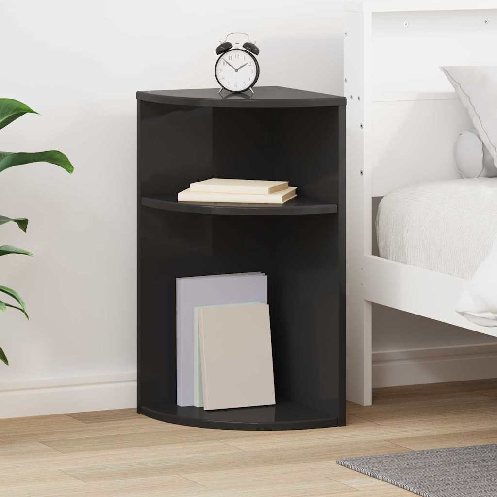 Beistelltisch Schwarz 29,6 x 29,6 x 60 cm Holzwerkstoff