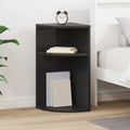 Beistelltisch Schwarz 29,6 x 29,6 x 60 cm Holzwerkstoff