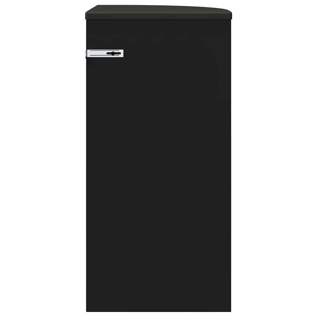 Beistelltisch Schwarz 29,6 x 29,6 x 60 cm Holzwerkstoff