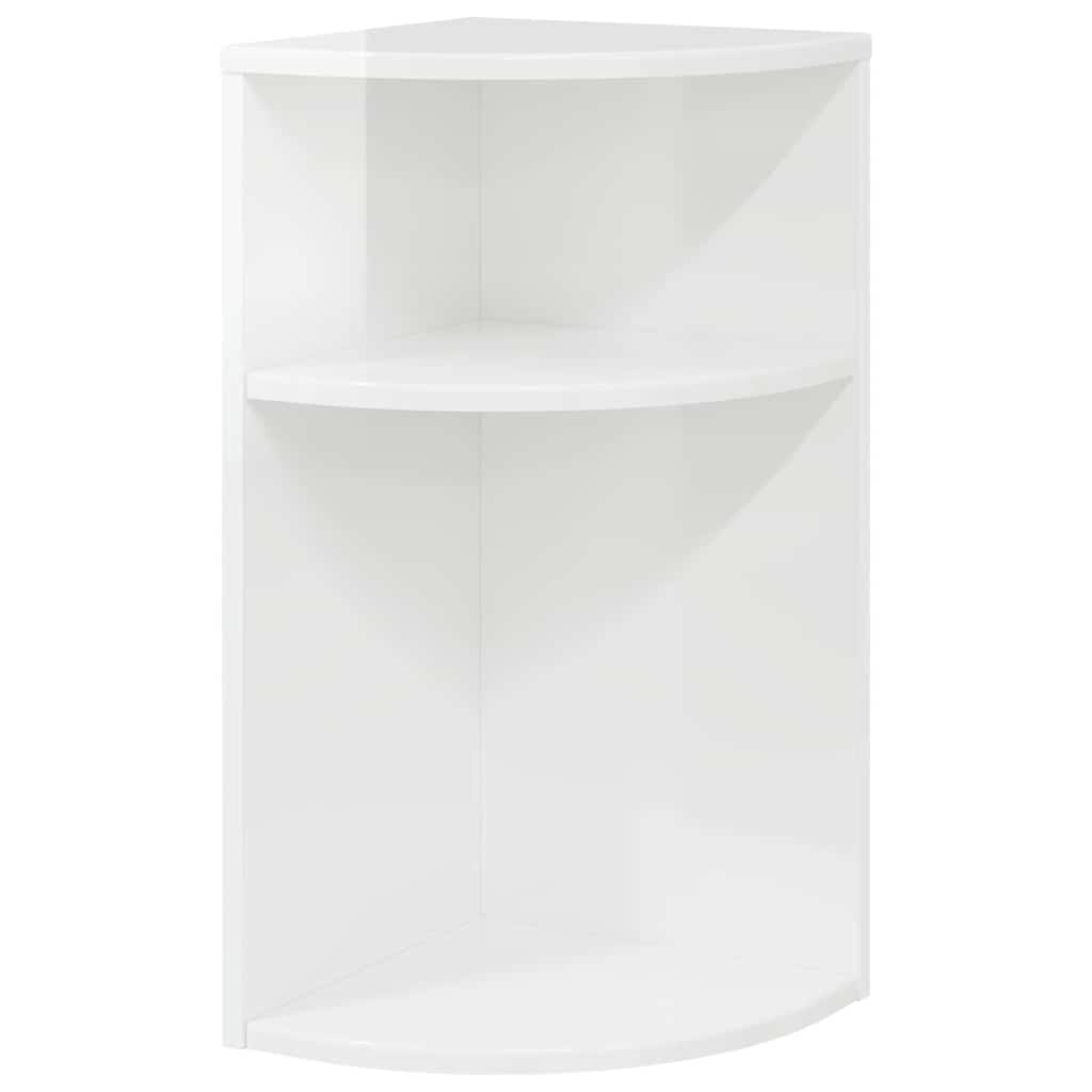 Beistelltisch Hochglanz Weiß 29,6 x 29,6 x 60 cm Holzwerkstoff