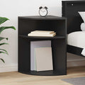 Beistelltisch Schwarz 39,7 x 39,7 x 60 cm Holzwerkstoff