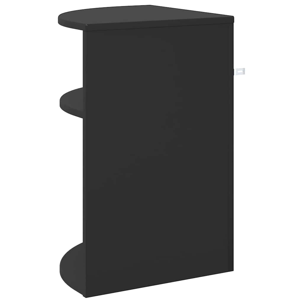 Beistelltisch Schwarz 39,7 x 39,7 x 60 cm Holzwerkstoff