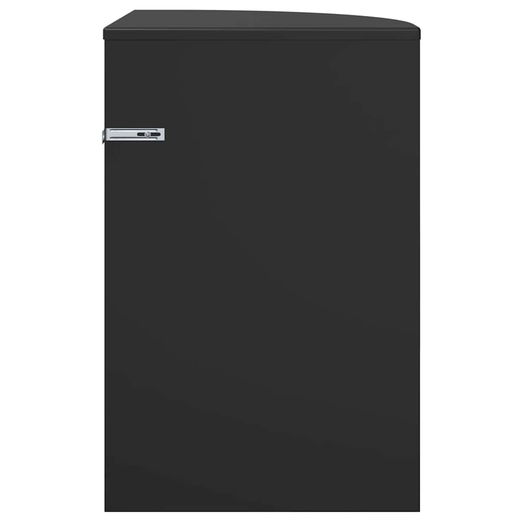 Beistelltisch Schwarz 39,7 x 39,7 x 60 cm Holzwerkstoff