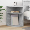 Beistelltisch Beton Grau 39,7 x 39,7 x 60 cm Holzwerkstoff