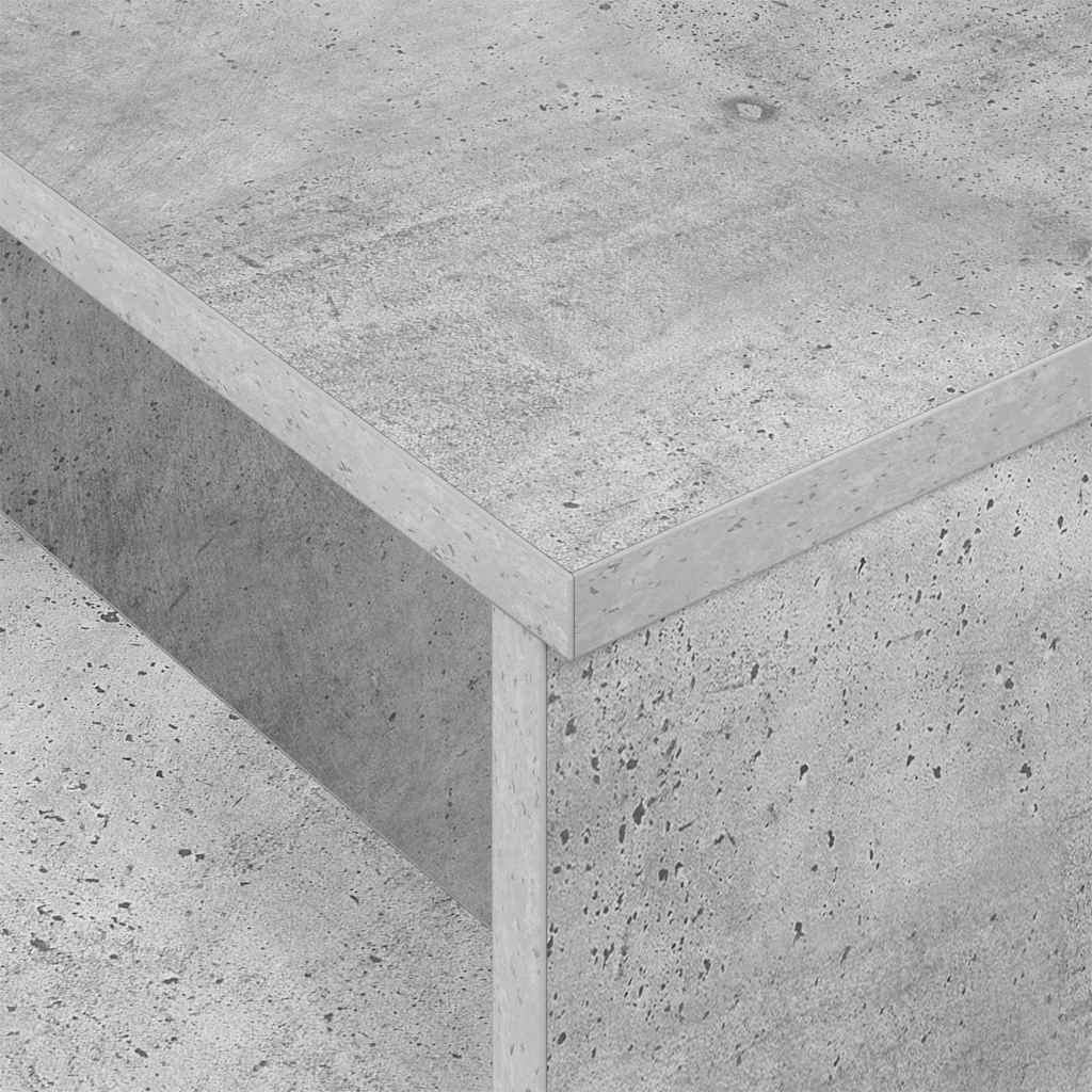 Konsolentisch Beton Grau 91,5 x 35 x 38,5 cm Holzwerkstoff
