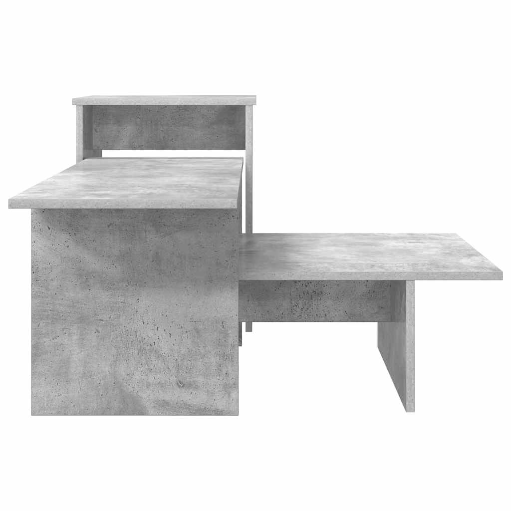 Konsolentisch Beton Grau 91,5 x 35 x 38,5 cm Holzwerkstoff