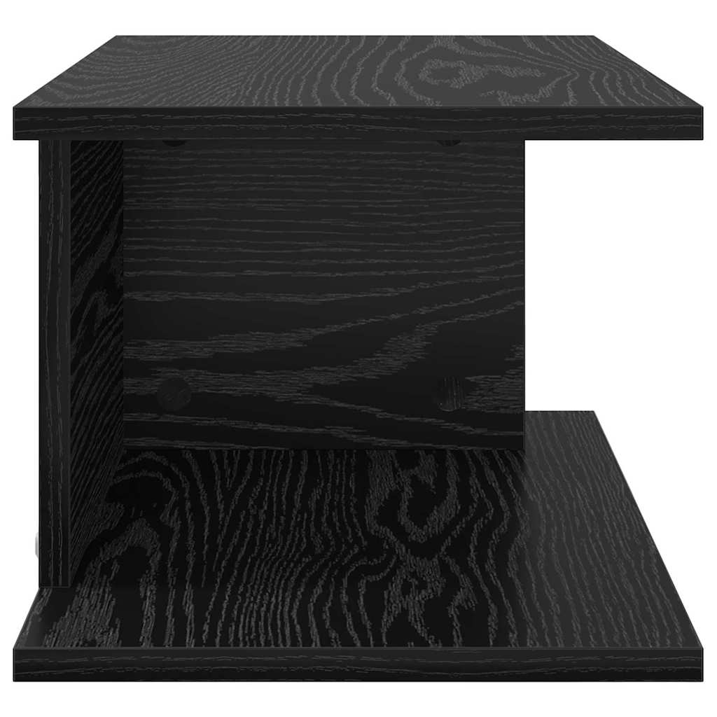 Nachttisch Schwarz Eichen-Optik 40 x 30 x 25 cm Holzwerkstoff