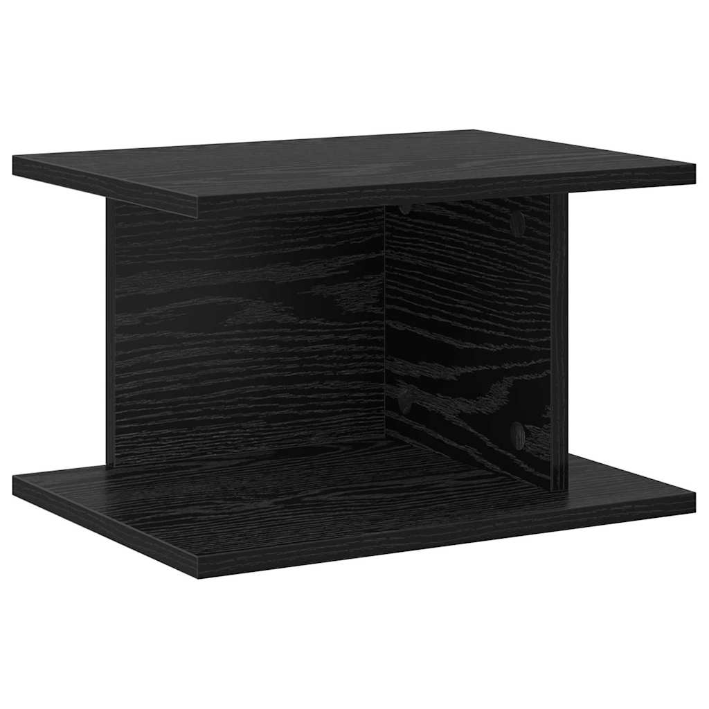 Nachttisch 2 pcs Schwarz Eichen-Optik 40 x 30 x 25 cm