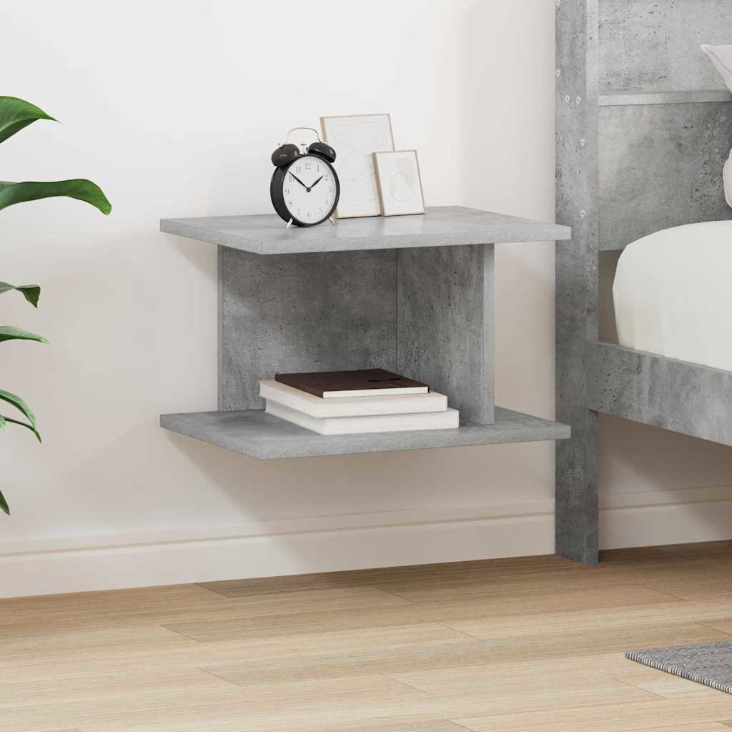 Nachttisch Beton Grau 40 x 30 x 25 cm Holzwerkstoff